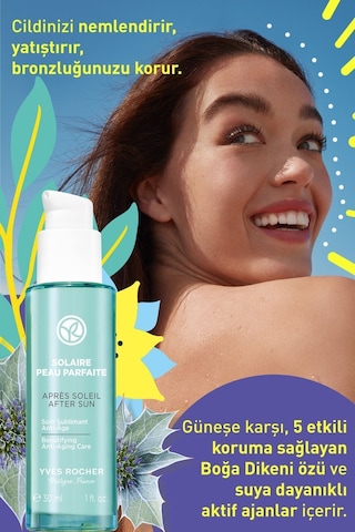 Cildin Gün Boyu Nemli Kalmasını Sağlayan Güneş Sonrası Nemlendirici Yüz Kremi 30ml