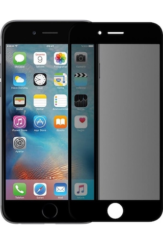 BİNANO CERAMIC MATTE Apple Uyumlu iPhone 7/8/SE 2020 SIYAH EKRAN KORUYUCU