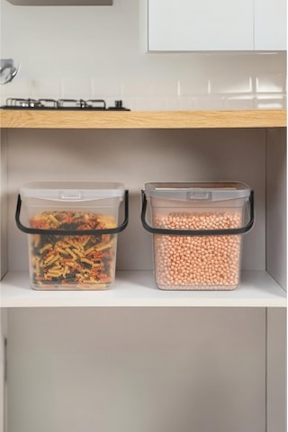 2 Li Multibox Erzak Saklama Kabı & Saklama Kutusu 6 Lt Şeffaf