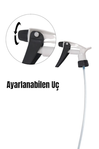 Fısfıs Sprey Başlığı - Beyaz Kimyasala Dayanıklı Başlık 5 Adet