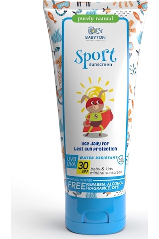 Babyton Bebek Ve Çocuklar İçin Suya Dayanıklı Güneş Koruyucu Krem 100 Ml