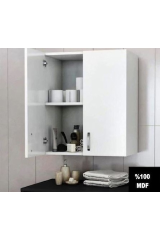 Aren Tamamı Mdf Banyo Üst Dolabı - Çamaşır Makinası Üstü - Mutfak Dolabı Çok Renkli