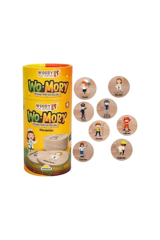 Woody Wo-mory Ahşap Hafıza Oyunu