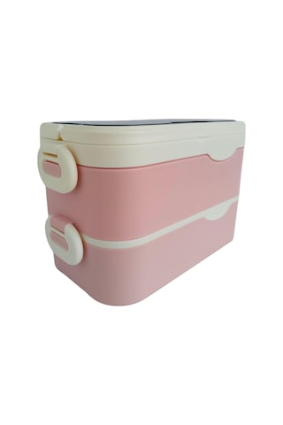 Noki Kids Paslanmaz Çelik Yemek Kabı 1350 Ml Çift Katlı Pembe Çok Renkli