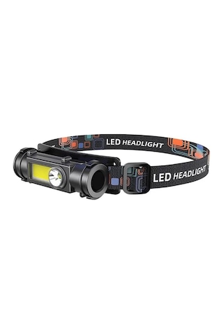 Ps-211 Şarjlı Mıknatıslı Lityum Lion Pilli Cob Led Kafa Lambası Çalışma Lambası Renkli Çok Renkli