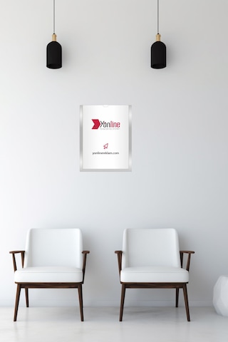 4 Adet A4 Gümüş Belge Sertifika Çerçevesi Föylük