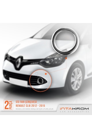 intakrom Renault Clio 4 Sport Tourer Krom Sis Çerçevesi - 2012-2015