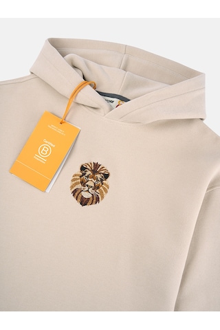 Gsstore X Reflect Studio Aslan Çocuk Hoodie C242400 Ekru