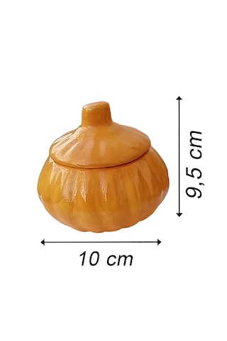 4 Adet Bal Kabağı Saklama Kabı - Şekerlik - Sunumluk