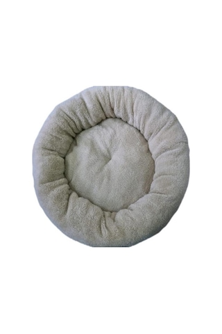 Welsoft Ekru Beyaz Kedi ve Köpek Yatağı 60 cm