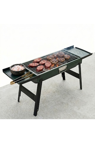 Proware Katlanabilir Portatif Mangal - 88.5 Cm X 22 Cm X 32.5 Cm Koyu Yeşil