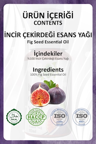 İncir Çekirdeği Yağı Fig Seed Oil 10 Ml.