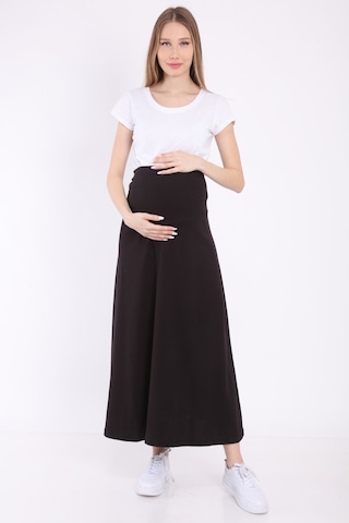 Luvmabelly Myra9030 Beli Ayarlanabilir Hamile Etek -siyah-siyah