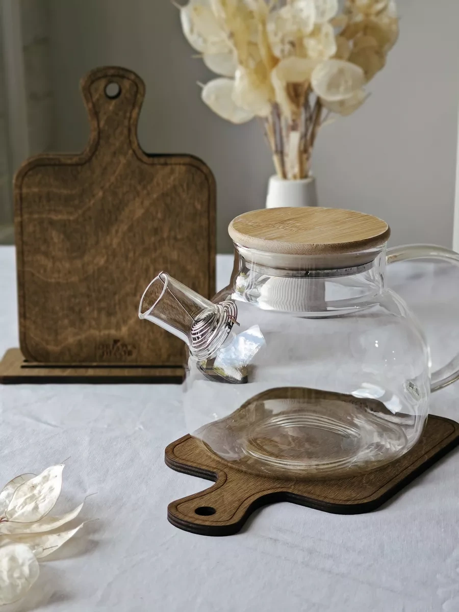 Orlov's Decor Sıcaklık Altlıkları 3 Adet Ahşaptan Set Olarak 158060355 Kahverengi