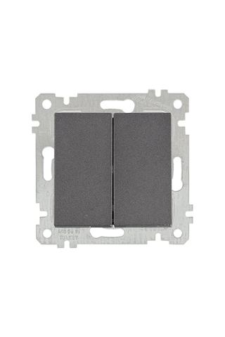 Mutlusan Rita Füme İkili Anahtar Komütatör Çerçevesiz - 2200 402 0295