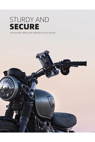 Lamicall Motosiklet Ve Bisiklet Telefon Tutucu Ayarlanabilir Bp03t Transparan