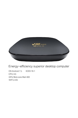 Reedark V88mini Akıllı Tv Kutusu - Android 7.1, 1gb+8gb Hafıza, Wifi Hotspot Desteği, 4k Medya Çalar, Avrupa Standartı