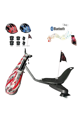 Citymate Drift Car Elektrikli Kaykay Bluetooth Dirift Kar Hoverboard Scooter Koruma Ekipmanı Hediye D17