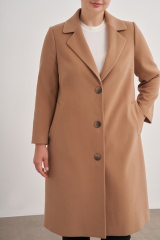 Aker 8585112 Kırlangıç Yaka Kaban Camel Camel