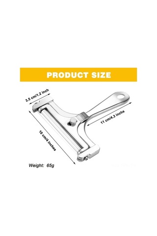 Besthome1 304 Çelik Teli Peynir Dilimleyici Seti - Alüminyum Gövde, 4 Yedek Tel Diğer