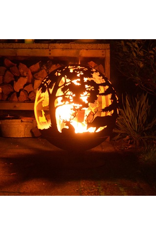 Molle Ateş Çukuru Lazer Kesim Corten