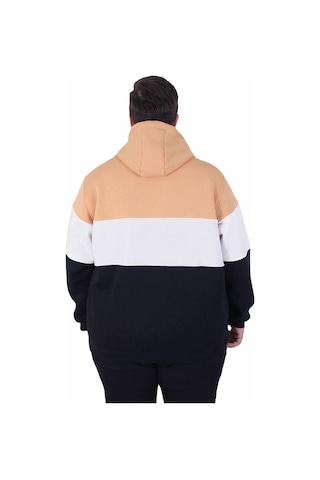 Moc Grande Mocgrande Büyük Beden Kapüşonlu 3ip Sweat Mg 25725 Taba Taba