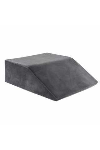 Çok Amaçlı Dinlenme Çalışma Uzanma Yastığı Orta Sert Sünger Ortopedik Bacak Destek Ve Yastığı 61x53x20 Cm Koyu Gri
