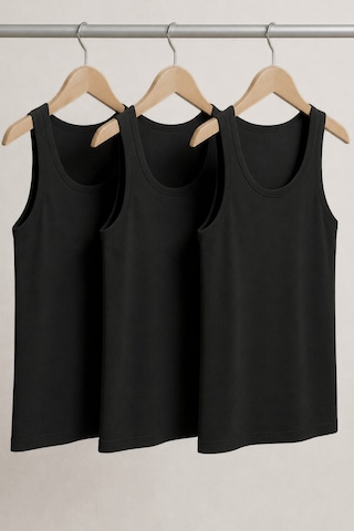Maxi-dry 3'lü Aşırı Terleme Önleyici Erkek Atlet, Çift Katmanlı, Islaklık Sızdırmaz, Nefes Alabilen Iç Giyim Siyah