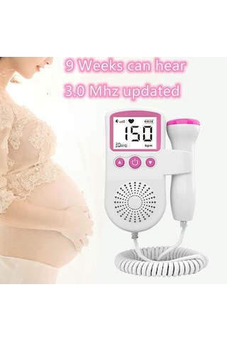 Fetal Doppler Bebek Kalp Atış Hızı Dedektörü Ultrason Kalp Atışı Atışı Monitörü