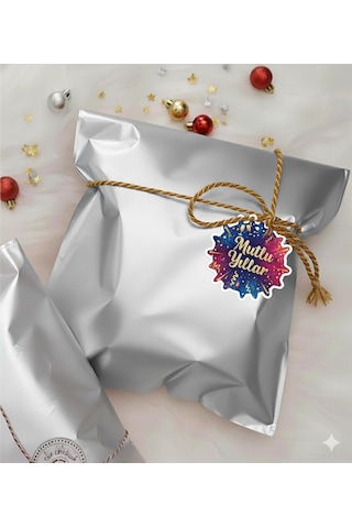 Hediye Paketi 1 Adet 40x60 Büyük Boy Gümüş Hazır Yapışkanlı Hediye Poşeti Kazak,sweatshirt Uygun