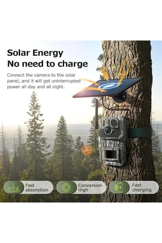 Avenır 3mp Gps Black Light 4g Kamuflaj Fotokapan Solar Kamera Av-s443h