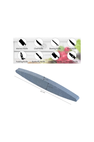 2 Adet Bileme Taşı 150 Grit Oval Bileme Taşı Bıçak Bileme Bıçak B