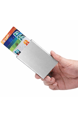 Ayrıntıshop Metal Kartlık 1 Adet Gri