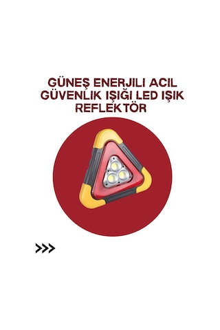 Nrzsnt Alüminyum Gövdeli Led Üçgen Reflektörlü Acil Işık