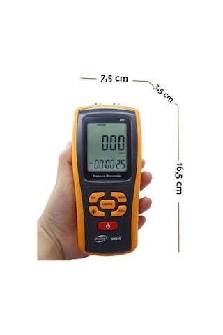 Gm505 Benetech Manometre Fark Basınç Ölçer