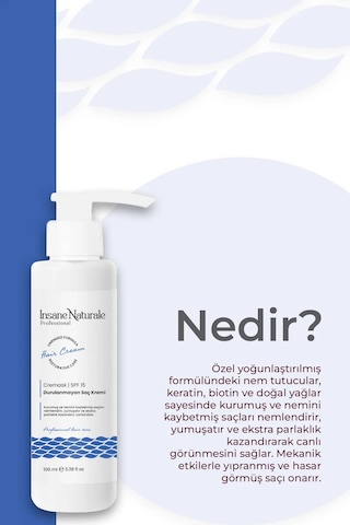 Durulanmayan Saç Bakım Kremi 100 Ml