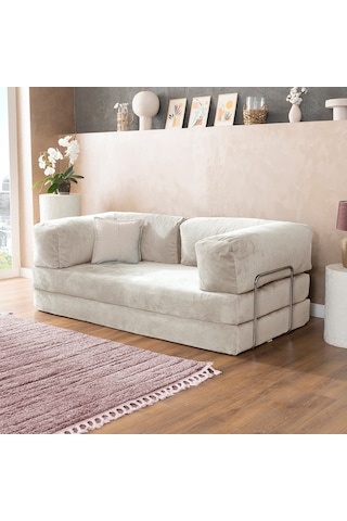 Argimo Godila Çok Amaçlı Sofa Çift Kişilik Yatak Koltuk Fildişi