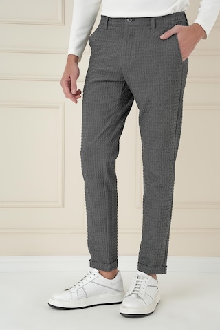 Efor Slim Fit Waffle Kumaş Esnek Pamuk Antrasit Pantolon P 1168 Antrasit