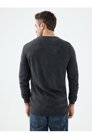 LOFT Regular Fit Erkek Kazak Lf2040477 Q1.v1 Antrasit Melanj