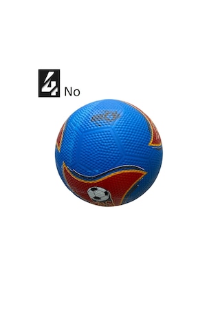 Kauçuk Futbol Topu No:4 Her Zemine Uygun Maç Topu Çok Renkli