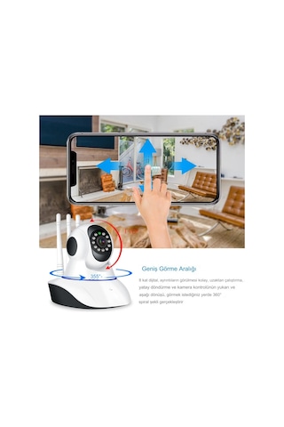 Kablosuz Bebek Izleme Kamerası Wifi Gece Görüşlü Ip Kamera