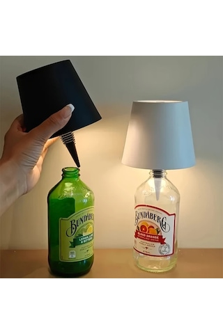 Honeybeeshop Siyah Kablosuz Sarap Sisesi Lambasi 2024 Yeni 3 Renkli Adim Adim Karartma Sarj Edilebilir Dokunmatik Led Masa Lambasi Restoranlar Icin Siyah