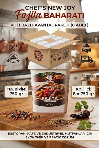 Fajita Baharatı 750 G X 8 Adet - 1 Koli Koli Bazlı Avantaj Paketi