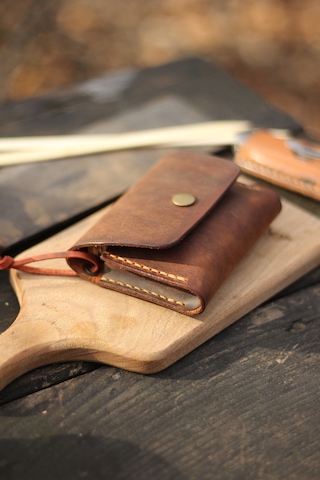 Hi Leather Kişiye İsme Özel Maia Kamp Outdoor Deri Baharatlık Camel