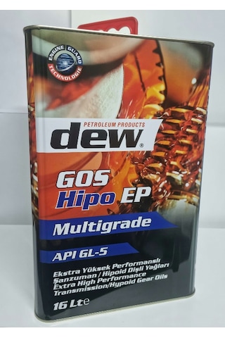 Dew Gos Hipo EP GL5 85W-140 Şanzıman ve Diferansiyel Yağı 16 L Teneke