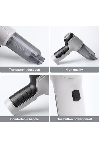 Tongxida Elde Taşınabilir Akülü Süpürge Gri Ev Ve Ofis İçin Hafif Ve Çevik Mobilya Temizliği