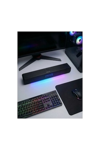 Bluetooth Hoparlör İle 10w Ses Ve Rgb Alarm Özelliği