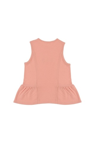Bambu Çiçek Nakışlı Çocuk Bluz Pembe