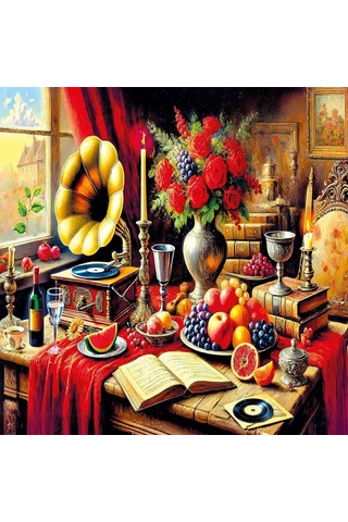 20846 Puzzle 1000 Silent Melody On A Baroque Table