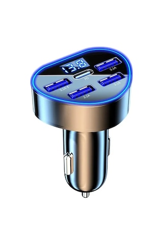 66w Araba Pd Qc3.0 5 Portlu Hızlı Şarj Adaptörü İphone Abd A-cn